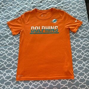 Nike Orange Miami Dolphins Short Sleeve Tee